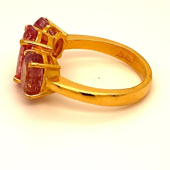 Tajikistan Spinel 6.75ct Solid 22K Gold Ring - Picture 5 of 7
